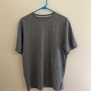 Gray Reebok dry fit T shirt